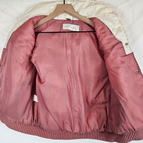 Kmart vintage puffer vest colorblock 90s gorpcore pink,‎ size M - Picture 3 of 7